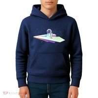 Astronaut Paper Plane Kids Hoodie thumb 4