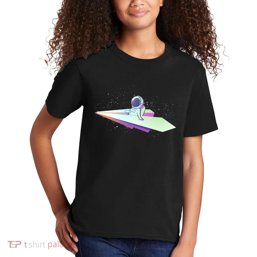 Astronaut Paper Plane Kids T-Shirt