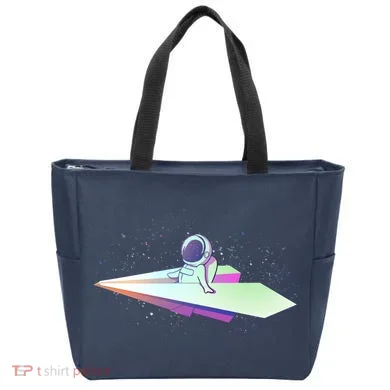 Astronaut Paper Plane Tote Bag
