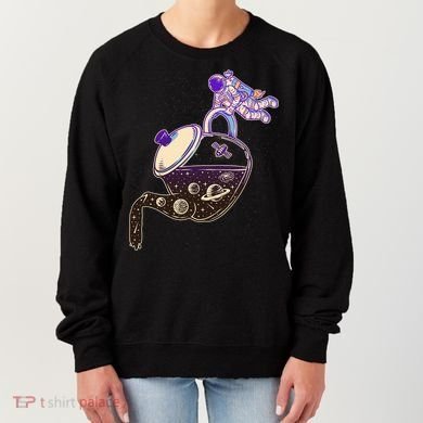 Astronaut Pouring Galaxy Coffee Coffee Women's Sweatshirt