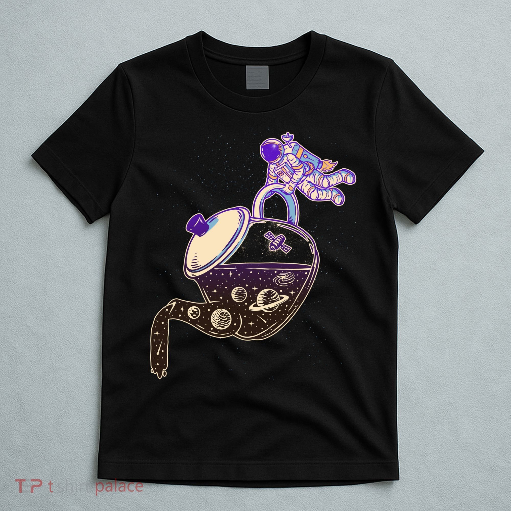 Astronaut Pouring Galaxy Coffee Coffee T-Shirt
