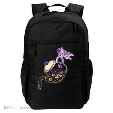Astronaut Pouring Galaxy Coffee Coffee Backpack
