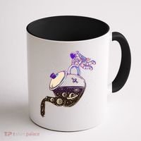Astronaut Pouring Galaxy Coffee Coffee Coffee Mug thumb 1