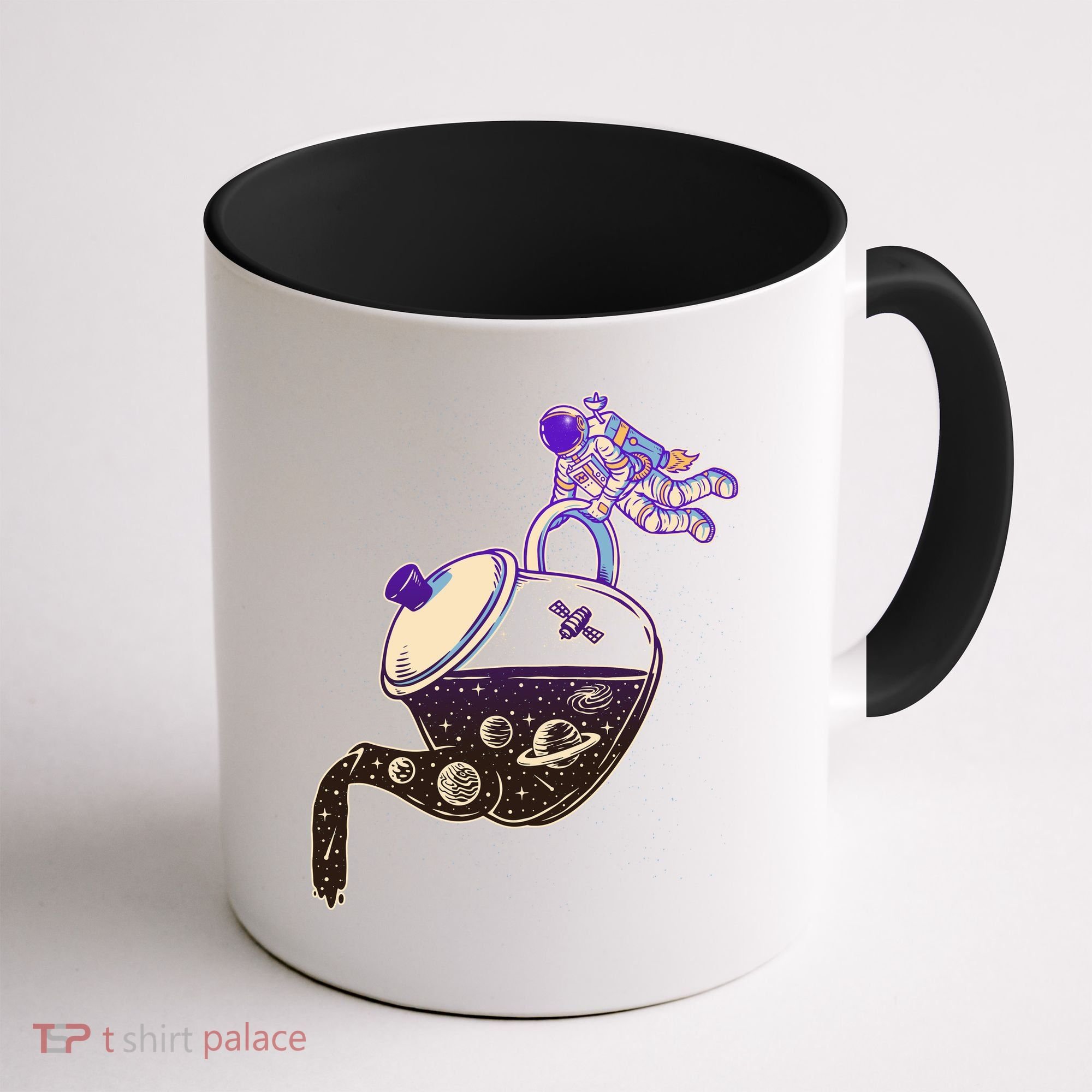 Astronaut Pouring Galaxy Coffee Coffee Coffee Mug