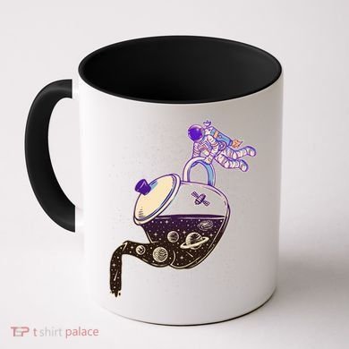 Astronaut Pouring Galaxy Coffee Coffee Coffee Mug