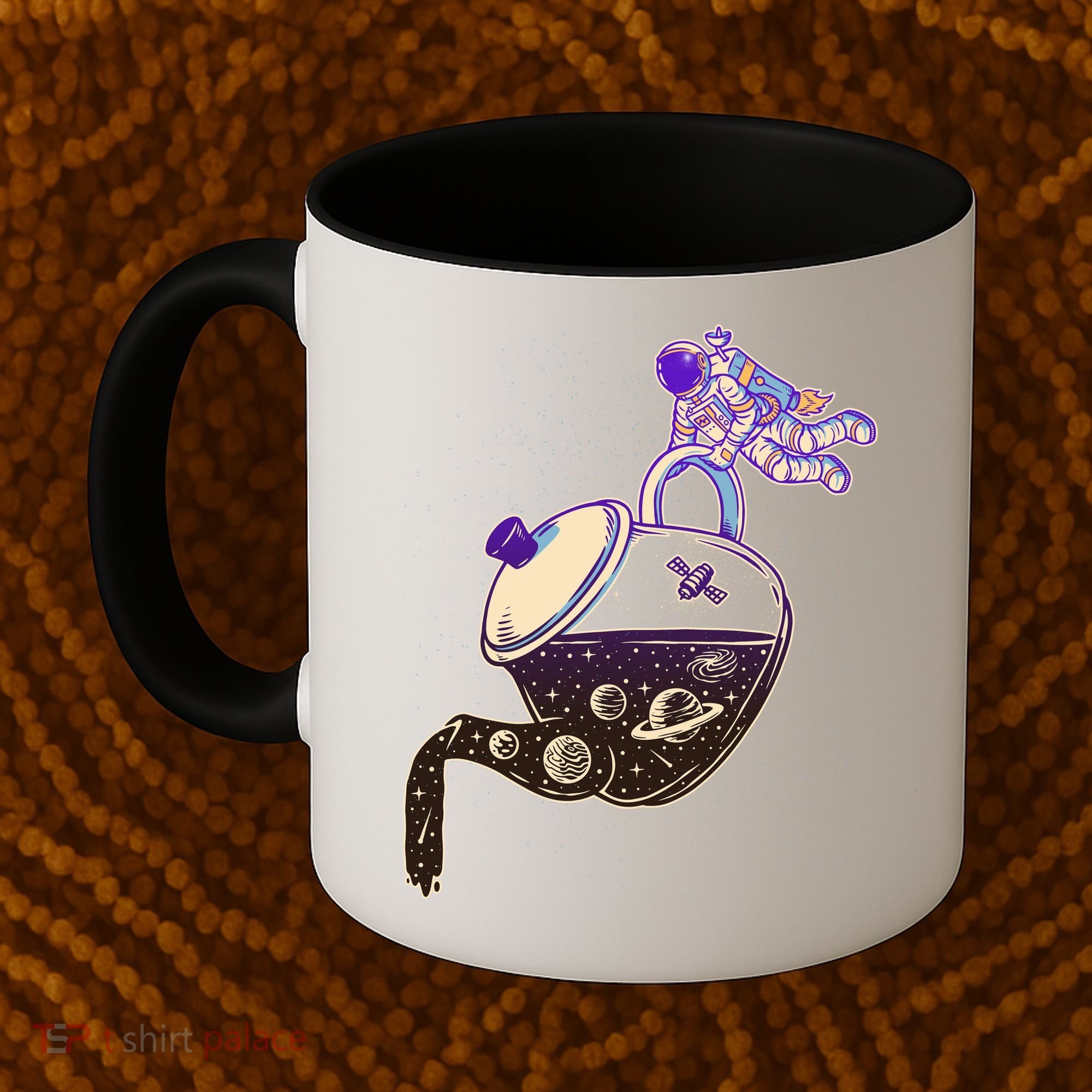 Astronaut Pouring Galaxy Coffee Coffee Coffee Mug