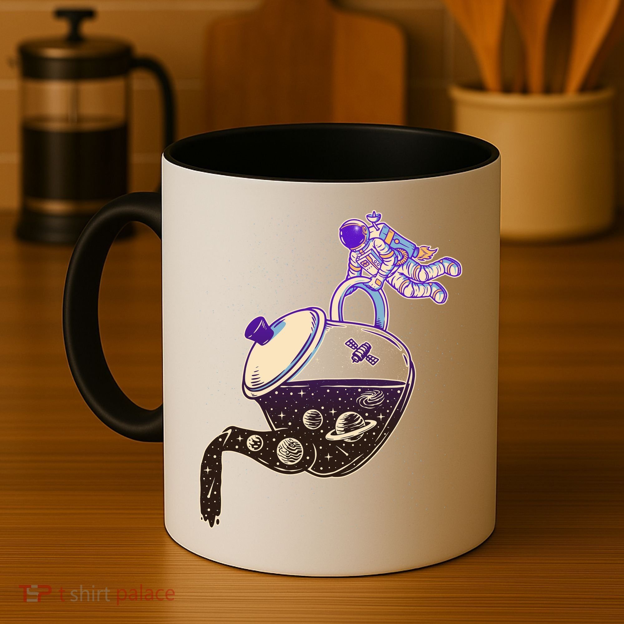 Astronaut Pouring Galaxy Coffee Coffee Coffee Mug