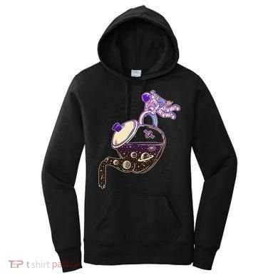 Astronaut Pouring Galaxy Coffee Coffee Women's Hoodie