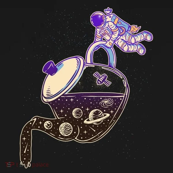 Astronaut Pouring Galaxy Coffee Coffee Toddler Hoodie