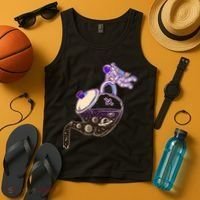 Astronaut Pouring Galaxy Coffee Coffee Tank Top thumb 4
