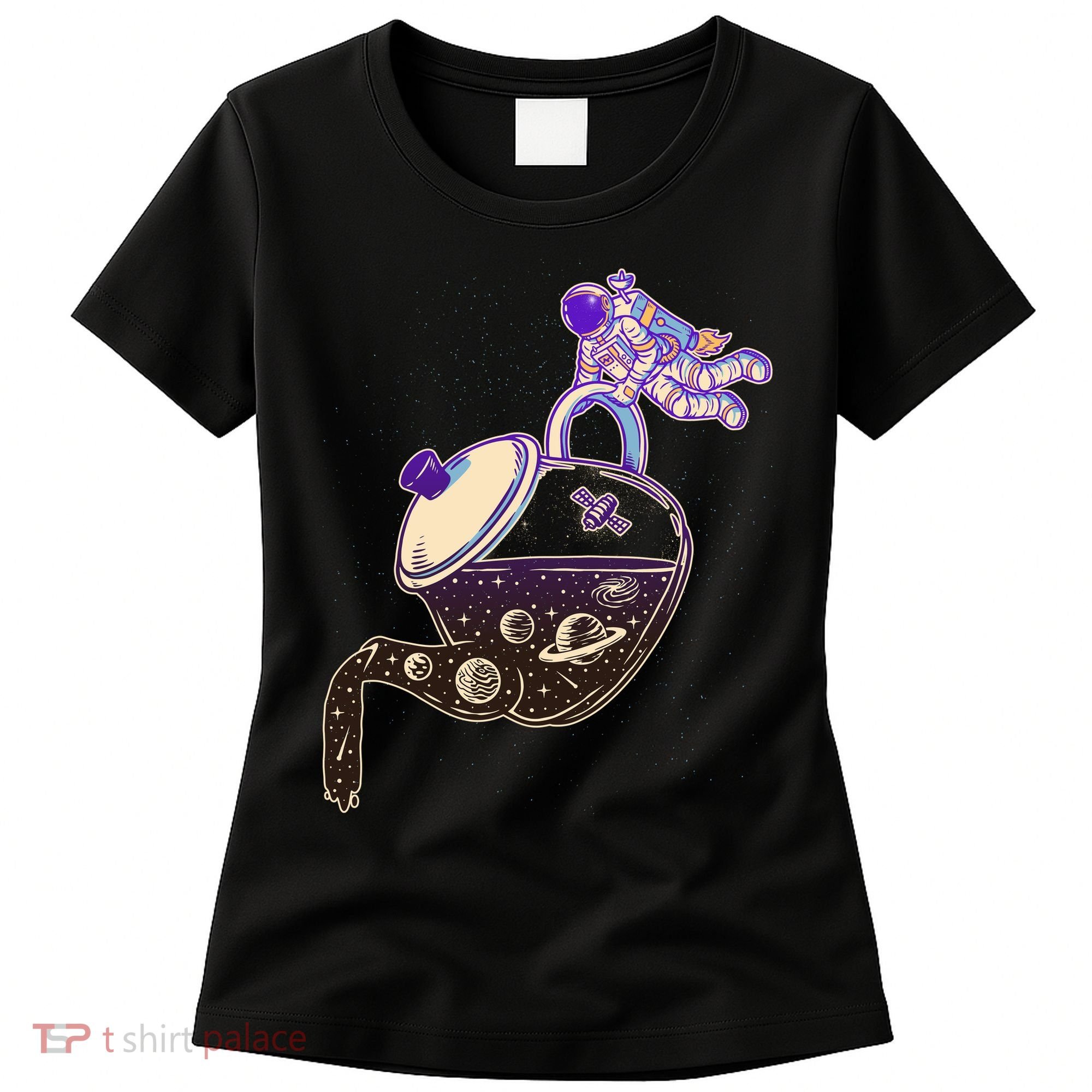 Astronaut Pouring Galaxy Coffee Coffee Women's T-Shirt