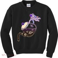 Astronaut Pouring Galaxy Coffee Coffee Kids Sweatshirt thumb 0