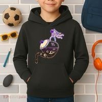 Astronaut Pouring Galaxy Coffee Coffee Kids Hoodie thumb 2