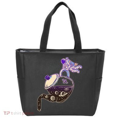 Astronaut Pouring Galaxy Coffee Coffee Tote Bag