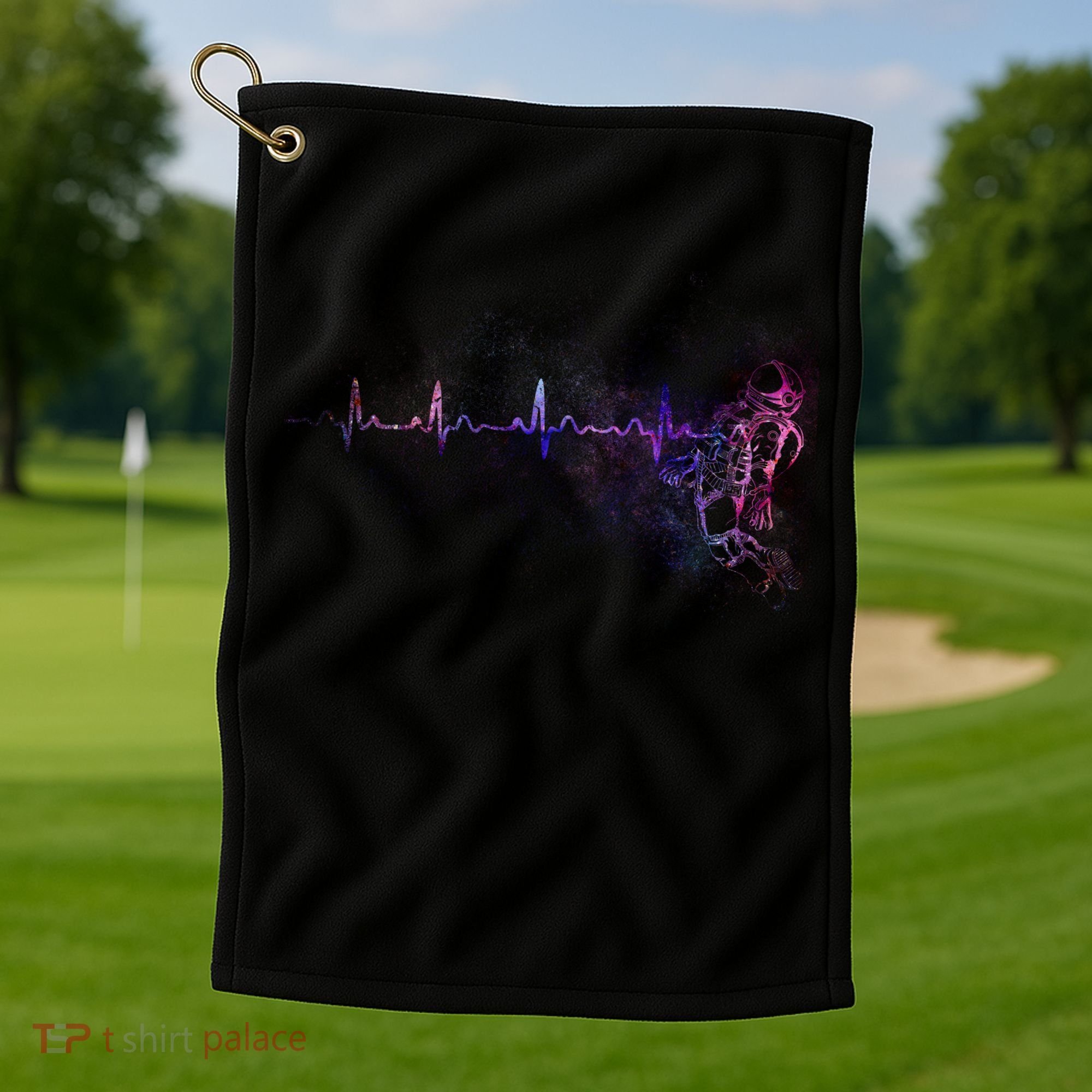 Astronaut Pulse Golf Towel