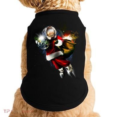 Astronaut Santa Claus In Space Doggie Tank