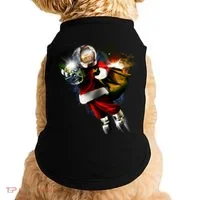 Astronaut Santa Claus In Space Doggie Tank thumb 0