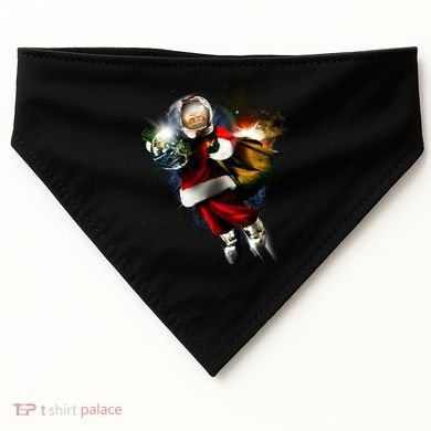 Astronaut Santa Claus In Space USA-Made Doggie Bandana