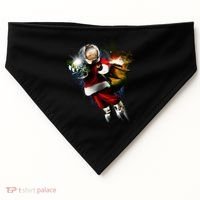 Astronaut Santa Claus In Space USA-Made Doggie Bandana thumb 0