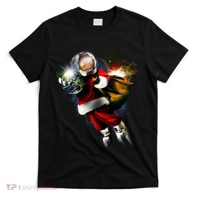 Astronaut Santa Claus In Space T-Shirt