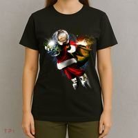 Astronaut Santa Claus In Space T-Shirt thumb 4