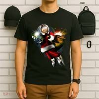 Astronaut Santa Claus In Space T-Shirt thumb 6