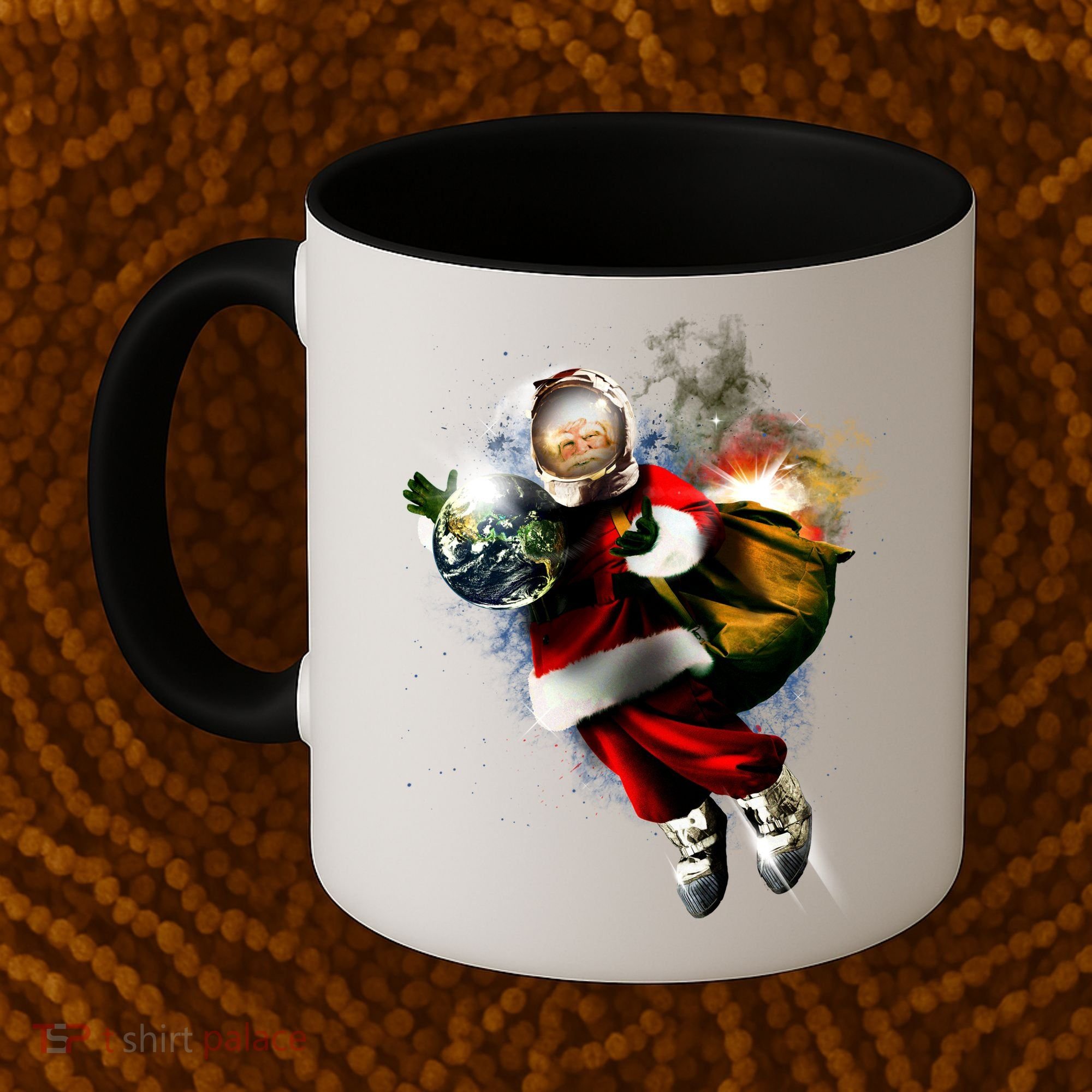 Astronaut Santa Claus In Space Coffee Mug