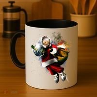 Astronaut Santa Claus In Space Coffee Mug thumb 4