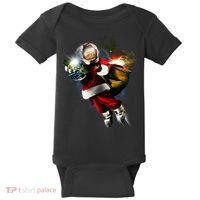 Astronaut Santa Claus In Space Baby Bodysuit thumb 0
