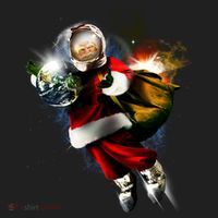 Astronaut Santa Claus In Space Hat thumb 2