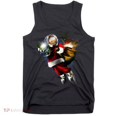 Astronaut Santa Claus In Space Tank Top