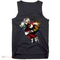 Astronaut Santa Claus In Space Tank Top thumb 0