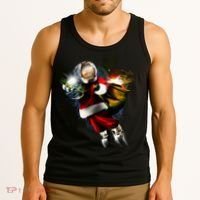 Astronaut Santa Claus In Space Tank Top thumb 3