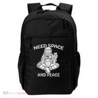 Astronaut Skeleton Need Space And Peace Backpack thumb 0