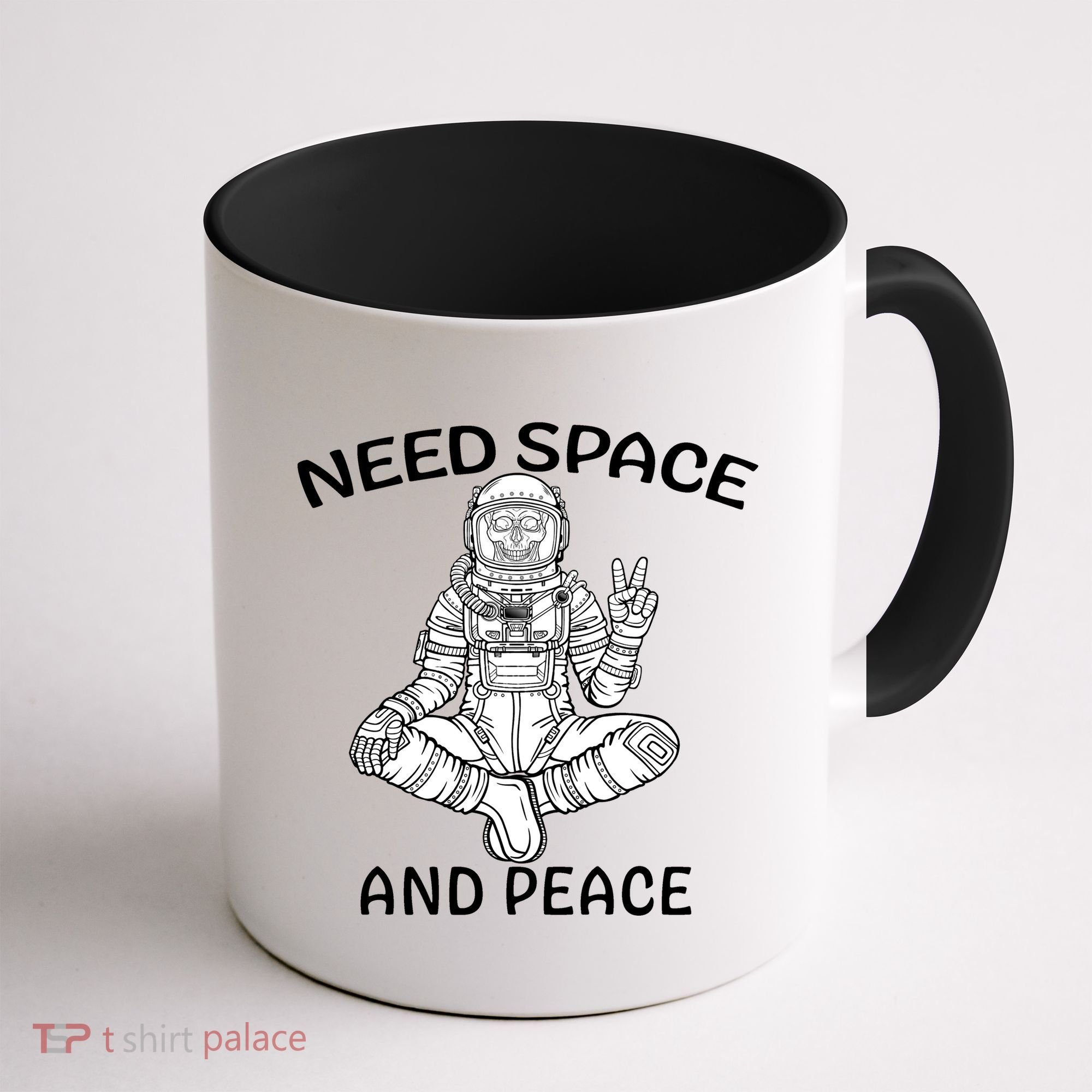 Astronaut Skeleton Need Space And Peace Coffee Mug