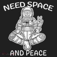 Astronaut Skeleton Need Space And Peace Tumbler thumb 3