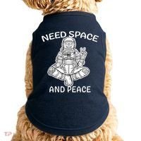 Astronaut Skeleton Need Space And Peace Doggie Tank thumb 0