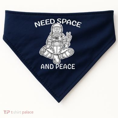 Astronaut Skeleton Need Space And Peace USA-Made Doggie Bandana