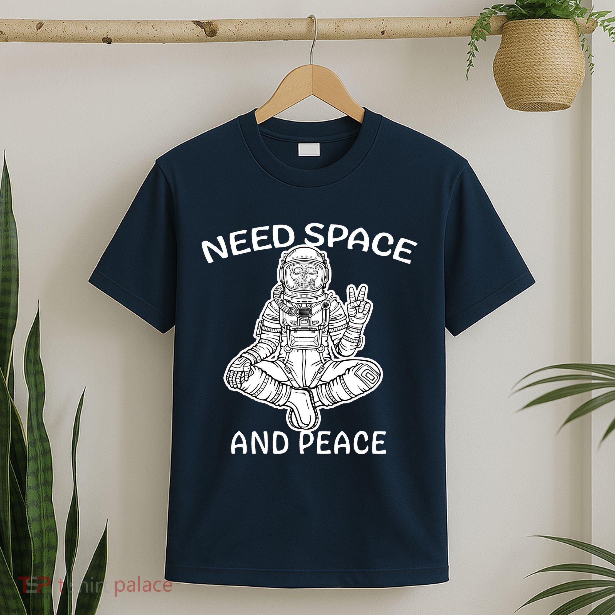 Astronaut Skeleton Need Space And Peace T-Shirt