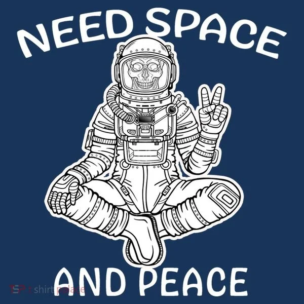 Astronaut Skeleton Need Space And Peace Bucket Hat