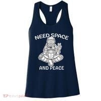 Astronaut Skeleton Need Space And Peace Women's Tank Top thumb 0