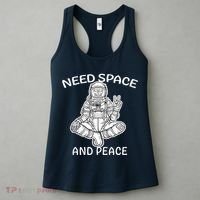 Astronaut Skeleton Need Space And Peace Women's Tank Top thumb 3