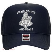 Astronaut Skeleton Need Space And Peace Hat thumb 0