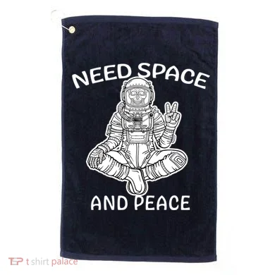Astronaut Skeleton Need Space And Peace Golf Towel