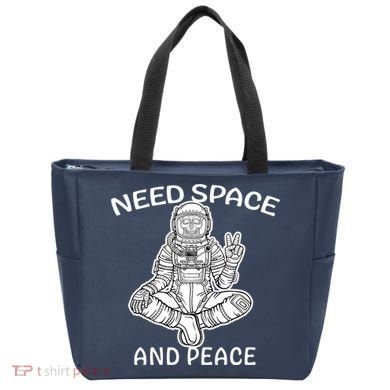 Astronaut Skeleton Need Space And Peace Tote Bag