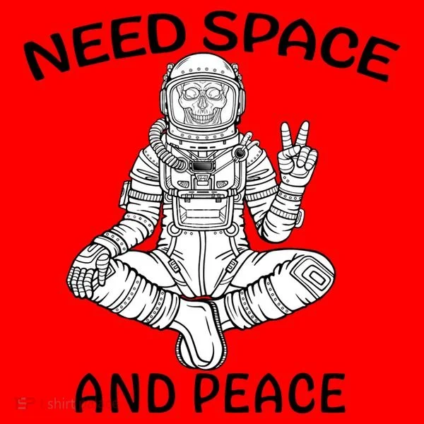 Astronaut Skeleton Need Space And Peace Santa Hat