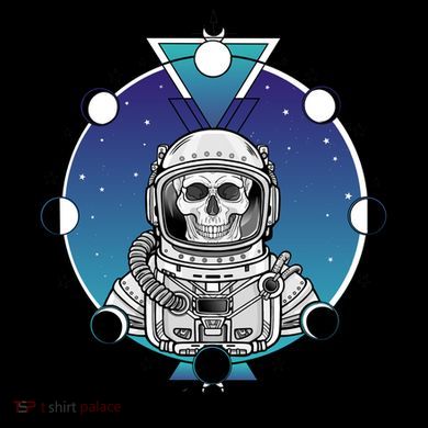 Astronaut Skeleton Star Sky Moon Phases Coffee Mug