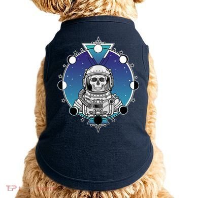 Astronaut Skeleton Star Sky Moon Phases Doggie Tank