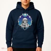 Astronaut Skeleton Star Sky Moon Phases Hoodie thumb 2