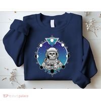 Astronaut Skeleton Star Sky Moon Phases Sweatshirt thumb 2